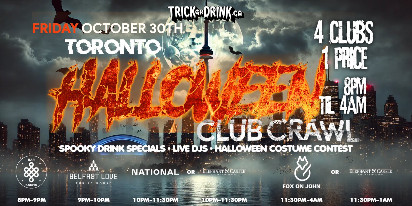 Poster for Toronto Club Crawl